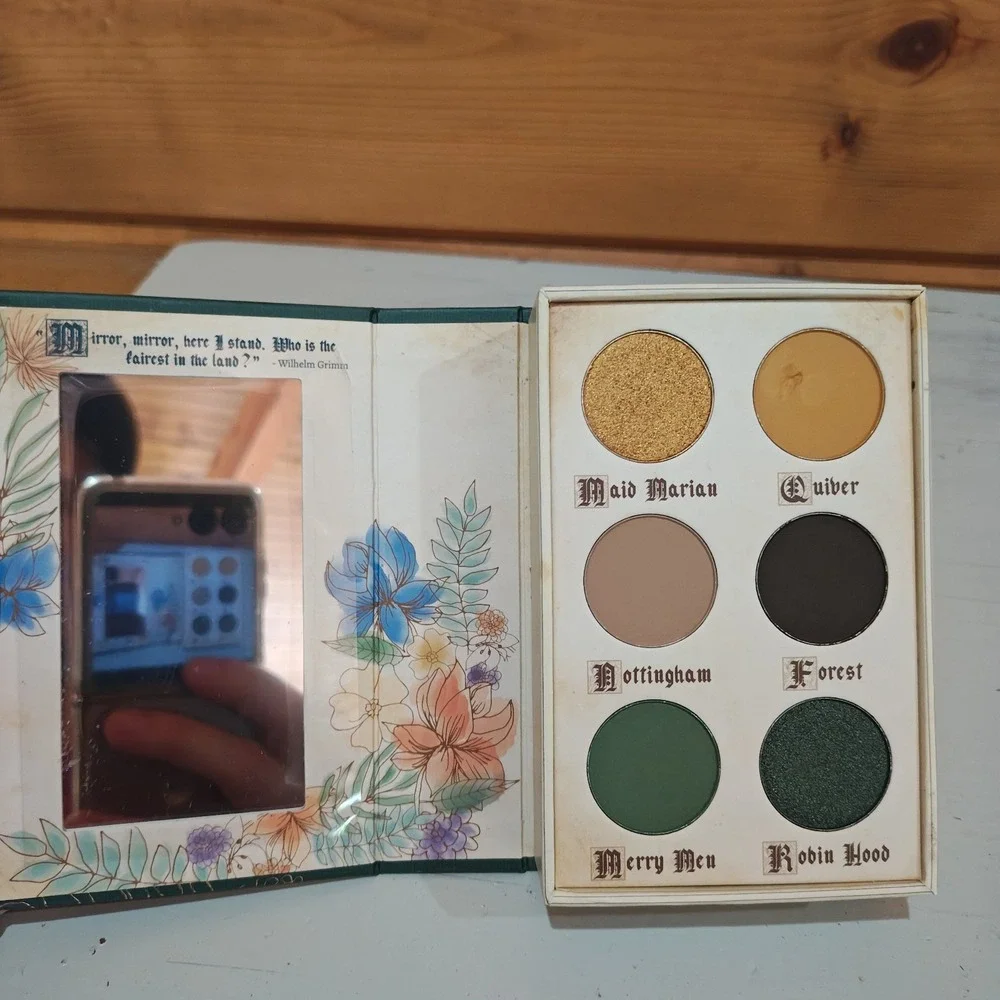 Storybook Cosmetics Fairy Tales Robin Hood eyeshadow palette Book